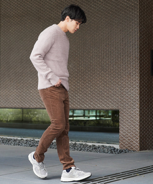 シャギーニット | あったか 柔らか メンズニット メンズセーター ニットセーター おしゃれ レディース 秋 秋服 冬 冬服 クルーネック シャギー ブラック グレー ホワイト ベージュ