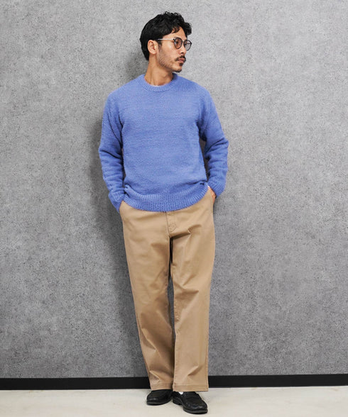 シャギーニット | あったか 柔らか メンズニット メンズセーター ニットセーター おしゃれ レディース 秋 秋服 冬 冬服 クルーネック シャギー ブラック グレー ホワイト ベージュ