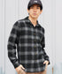 ネルチェックシャツ│メンズ シャツ 長袖 ネルシャツ 古着系 アメカジ系 大きいサイズ オンブレーチェック ブロックチェック