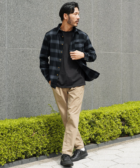 ネルチェックシャツ