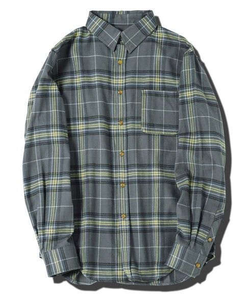 ネルチェックシャツ