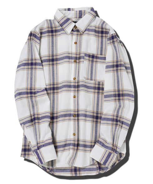 ネルチェックシャツ