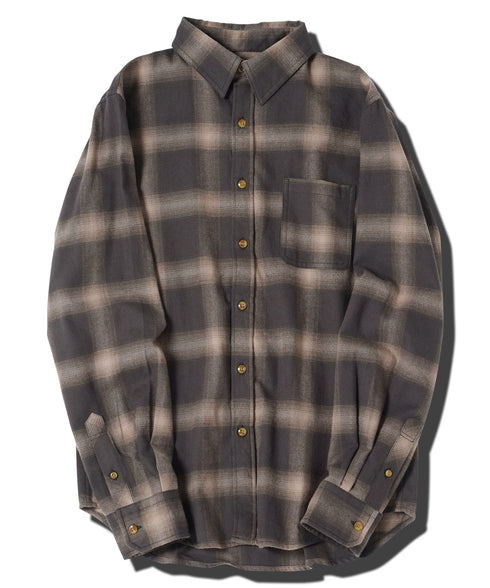 ネルチェックシャツ