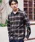 ネルチェックシャツ│メンズ シャツ 長袖 ネルシャツ 古着系 アメカジ系 大きいサイズ オンブレーチェック ブロックチェック