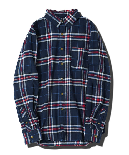 ネルチェックシャツ