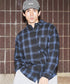 ネルチェックシャツ│メンズ シャツ 長袖 ネルシャツ 古着系 アメカジ系 大きいサイズ オンブレーチェック ブロックチェック