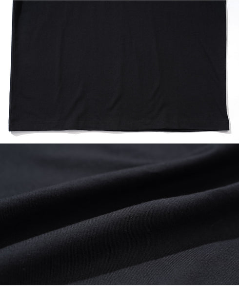 オーガビッツ コットン マルチ刺繍ロンT | Tシャツ 長袖 カットソー ロンティー ブランド おしゃれ ワンポイント 白Tシャツ クルーネック 服 秋服 秋 冬服 冬 春服 春 黒 白 ベージュ 【メール便】