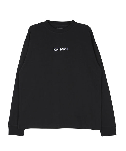 KANGOL / カンゴール 別注 コラボ オーバーサイズ 刺繍 ロゴ ロンT | ブランド クルーネックロンT 長袖Tシャツ クルーネック ロングtシャツ 無地 カットソー