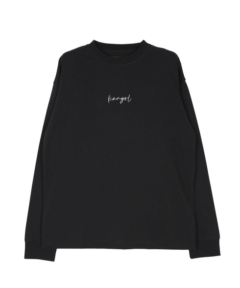 KANGOL / カンゴール 別注 コラボ オーバーサイズ 刺繍 ロゴ ロンT | ブランド クルーネックロンT 長袖Tシャツ クルーネック ロングtシャツ 無地 カットソー