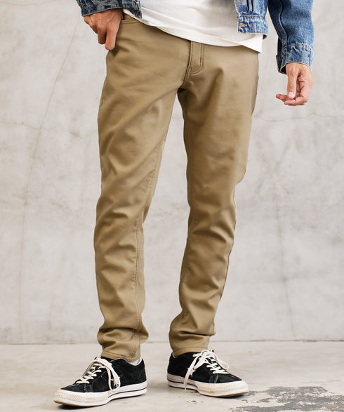 裏起毛ストレッチスリムパンツ | 暖パン 暖 パンツ チノパン メンズ ボトムス 裏起毛パンツ ジーンズ デニム スキニーパンツ 防寒 暖かい ゴルフウェア ストレッチ 伸縮 秋服 冬服