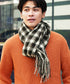 大判チェックマフラー | ストール チェック柄 ブランケット ポンチョ メンズ レディース ユニセックス 男女兼用 ペア クリスマス バレンタイン プレゼント ギフト 通勤 通学 秋冬
