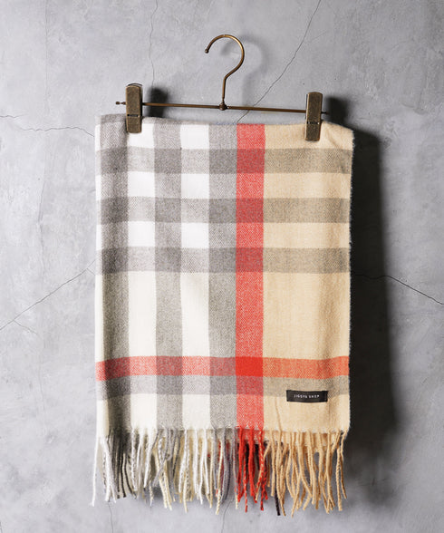 大判チェックマフラー | ストール チェック柄 ブランケット ポンチョ メンズ レディース ユニセックス 男女兼用 ペア クリスマス バレンタイン プレゼント ギフト 通勤 通学 秋冬