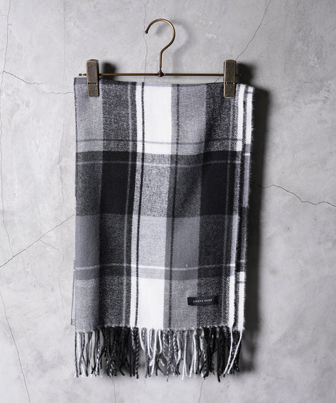 大判チェックマフラー | ストール チェック柄 ブランケット ポンチョ メンズ レディース ユニセックス 男女兼用 ペア クリスマス バレンタイン プレゼント ギフト 通勤 通学 秋冬