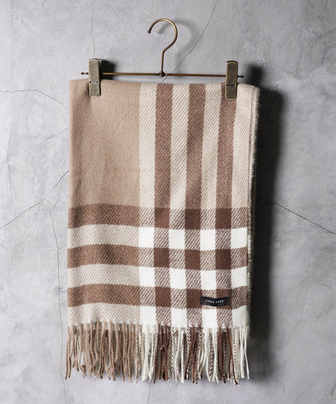 大判チェックマフラー | ストール チェック柄 ブランケット ポンチョ メンズ レディース ユニセックス 男女兼用 ペア クリスマス バレンタイン プレゼント ギフト 通勤 通学 秋冬