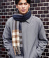 大判チェックマフラー | ストール チェック柄 ブランケット ポンチョ メンズ レディース ユニセックス 男女兼用 ペア クリスマス バレンタイン プレゼント ギフト 通勤 通学 秋冬