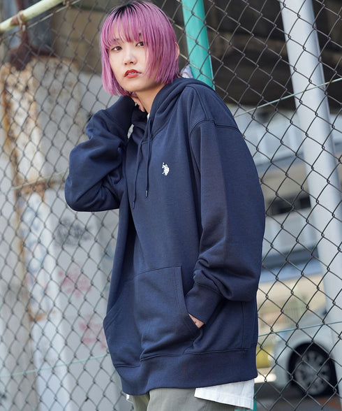 H161 / 着用サイズ: L ネイビー×ホワイト