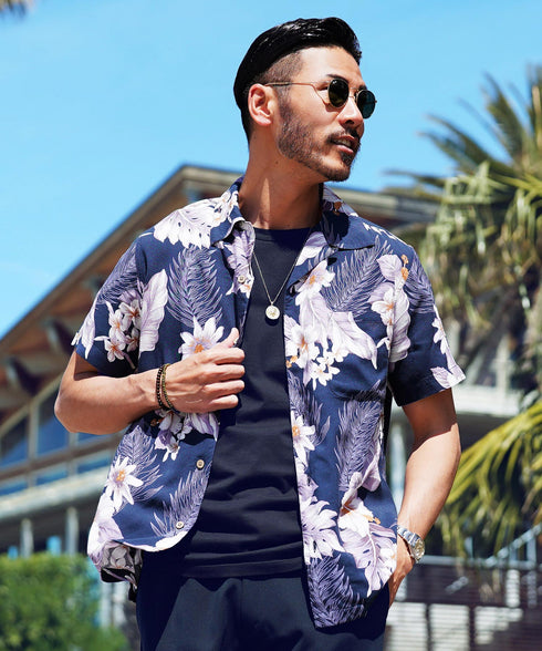 ネイビーフラワー MODEL : GO 180cm 66kg Lsize