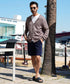 スモークパープル MODEL : GO 180cm 66kg Lsize