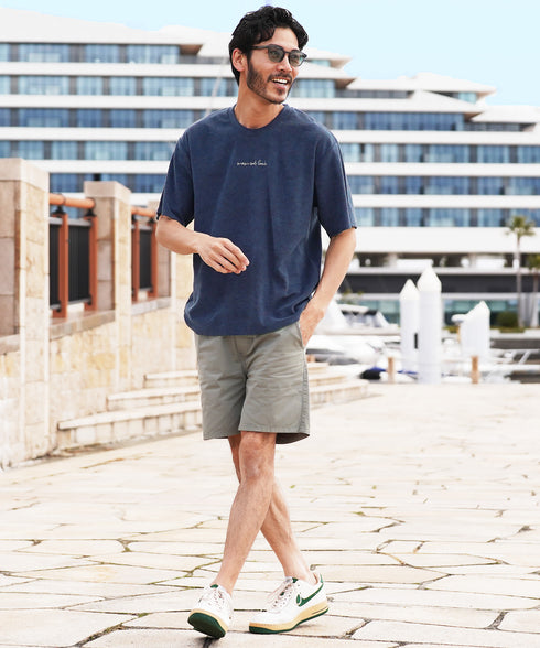 ネイビーロゴ1 MODEL : GO 180cm 66kg Lsize