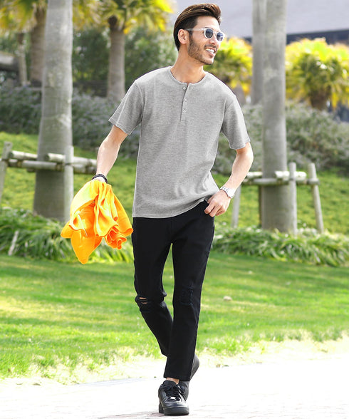 ミックスグレー MODEL : GO 180cm 66kg Lsize