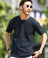 ワッフル ヘンリーネック TEE │ カットソー Tシャツ メンズ おしゃれ ティーシャツ 半袖 インナー サーマル生地 ワッフル トップス メンズファッション