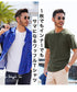 ワッフル ヘンリーネック TEE │ カットソー Tシャツ メンズ おしゃれ ティーシャツ 半袖 インナー サーマル生地 ワッフル トップス メンズファッション