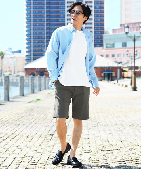 極ラクショートパンツ│ メンズ 男性 涼しい ひんやり 接触冷感 驚くほど伸縮 ストレッチ 動きやすい ブラック ベージュ ネイビー