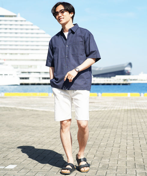 極ラクショートパンツ│ メンズ 男性 涼しい ひんやり 接触冷感 驚くほど伸縮 ストレッチ 動きやすい ブラック ベージュ ネイビー