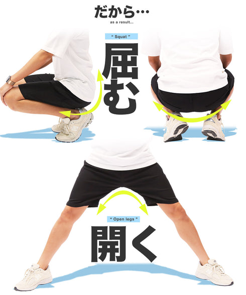 極ラクショートパンツ│ メンズ 男性 涼しい ひんやり 接触冷感 驚くほど伸縮 ストレッチ 動きやすい ブラック ベージュ ネイビー