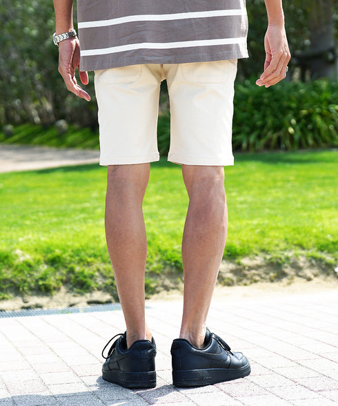 極ラクショートパンツ│ メンズ 男性 涼しい ひんやり 接触冷感 驚くほど伸縮 ストレッチ 動きやすい ブラック ベージュ ネイビー