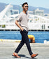 Aライトグレー(クルーネック) MODEL : GO 180cm 66kg Lsize