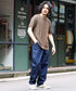 Aカフェブラウン(クルーネック) MODEL : GO 180cm 66kg Lsize