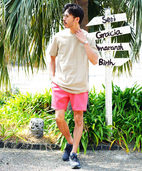 ネオンピンク MODEL : GO 180cm 66kg Lsize