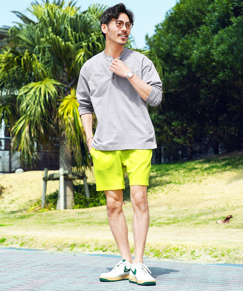 ネオンイエロー MODEL : GO 180cm 66kg Lsize