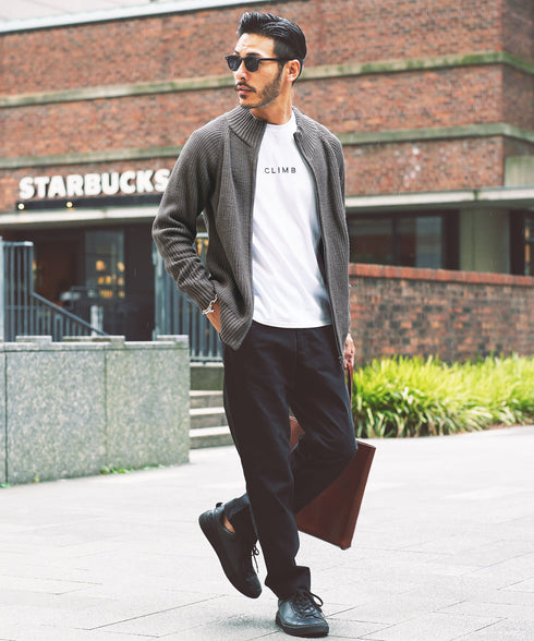 ミックスグレー MODEL : GO 180cm 66kg Lsize