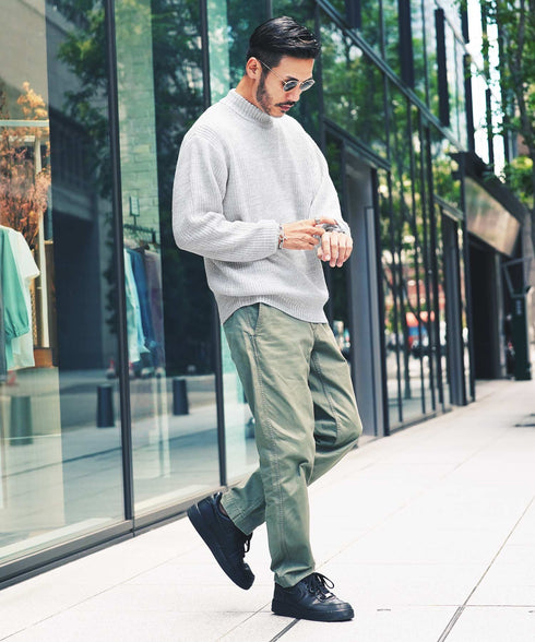 BミックスLグレー MODEL : GO 180cm 66kg Lsize