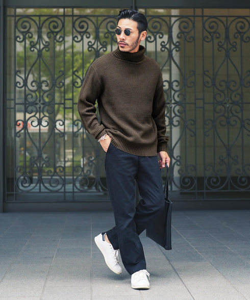 Cカーキ MODEL : GO 180cm 66kg Lsize