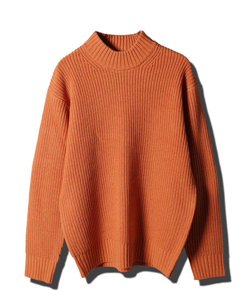 畦ニット(モックネック) ニット セーター メンズ あぜ編み 総柄 秋服 冬服 ニットセーター メンズニット メンズセーター 厚手 冬 ボーダー 暖かい あったか 秋 秋冬 ハイネック タートルニット モック クルーネック