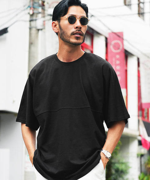 切り替えドルマンTシャツ