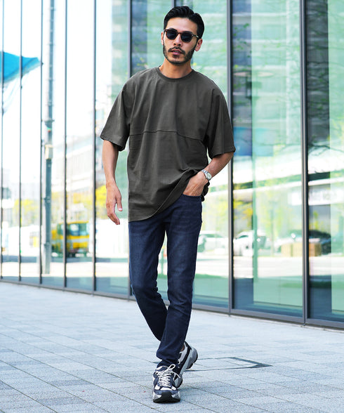 切り替えドルマンTシャツ