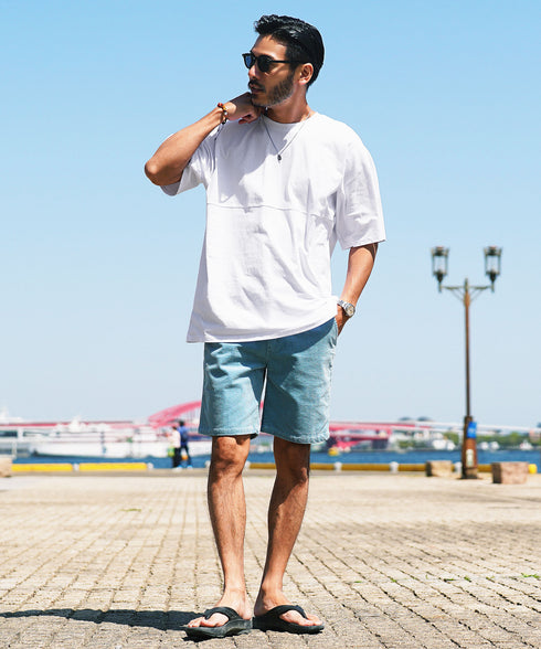 切り替えドルマンTシャツ