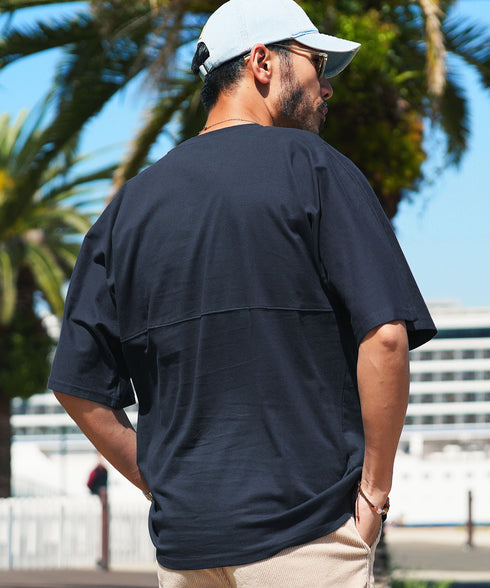 切り替えドルマンTシャツ