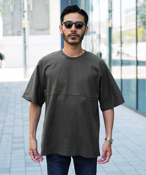 切り替えドルマンTシャツ