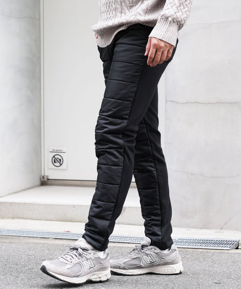 裏起毛ジャージ切替サーモ中綿パンツ | 暖パン 裏起毛 エコ ダウンパンツ ジョガーパンツ 中綿パンツ 暖パンツ 防寒 メンズ ズボン スリム 裏起毛パンツ 細身 冬服 冬 服 ゴルフウェア ゴルフパンツ キャンプ アウトドア 釣り