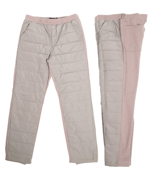 裏起毛ジャージ切替サーモ中綿パンツ | 暖パン 裏起毛 エコ ダウンパンツ ジョガーパンツ 中綿パンツ 暖パンツ 防寒 メンズ ズボン スリム 裏起毛パンツ 細身 冬服 冬 服 ゴルフウェア ゴルフパンツ キャンプ アウトドア 釣り