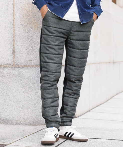 裏起毛ジャージ切替サーモ中綿パンツ | 暖パン 裏起毛 エコ ダウンパンツ ジョガーパンツ 中綿パンツ 暖パンツ 防寒 メンズ ズボン スリム 裏起毛パンツ 細身 冬服 冬 服 ゴルフウェア ゴルフパンツ キャンプ アウトドア 釣り