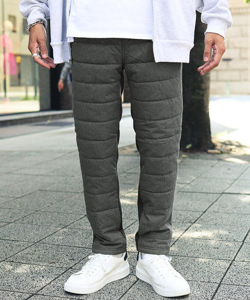 裏起毛ジャージ切替サーモ中綿パンツ