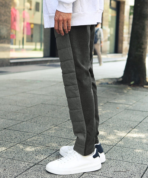 裏起毛ジャージ切替サーモ中綿パンツ