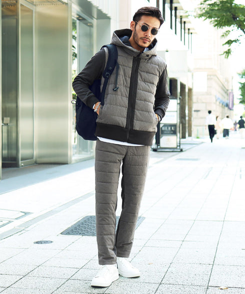 チャコールグレー MODEL : GO 180cm 66kg Lsize