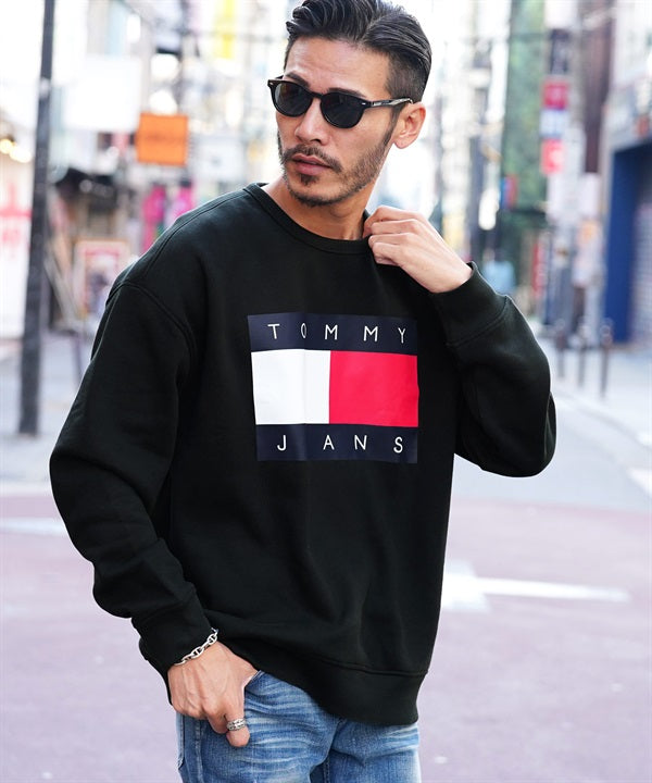 TOMMY HILFIGER TJ LUCCA CREWNECK|スウェット トレーナー メンズ 長袖 おしゃれ ブランド トップス 裏起毛 ブランド ロゴ 冬服